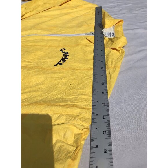 Vtg 90s Joe Camel Cigarettes Zip Advertising Jacket Yellow Promo Cigarettes L XL - Picture 10 of 16